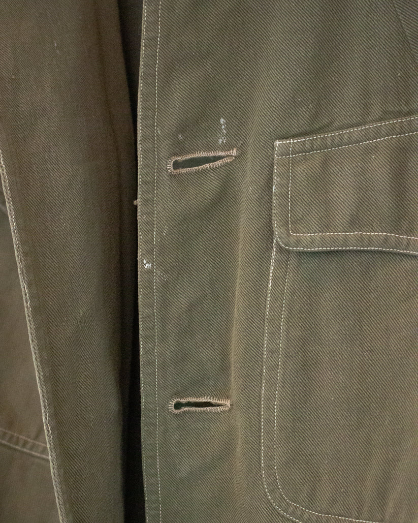 1910s Antique WWI Army Doughboy Jacket with Patches