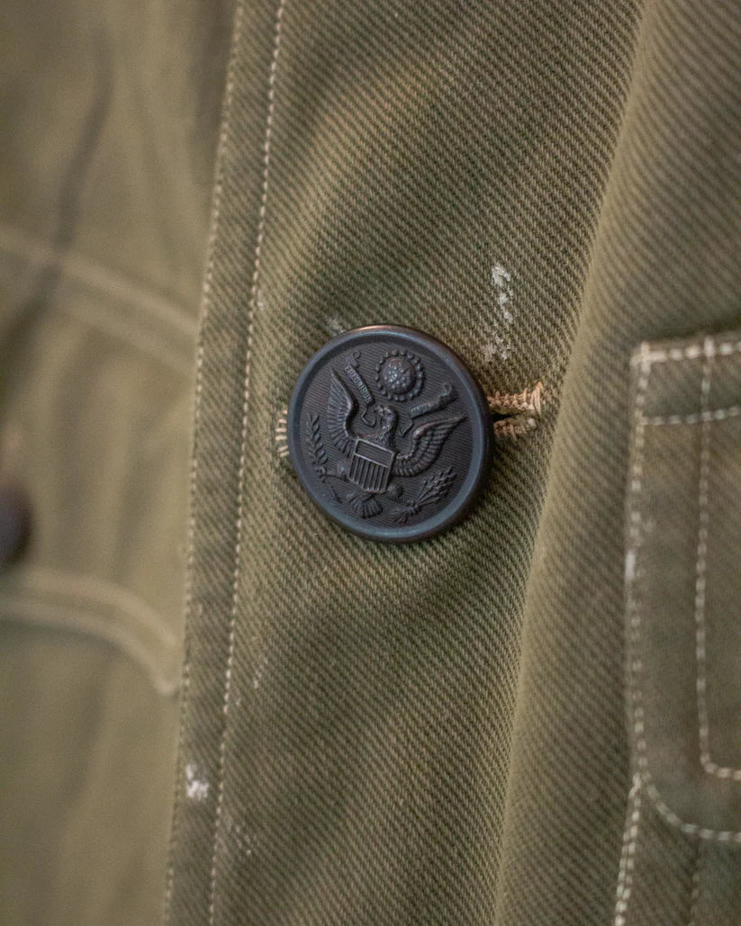1910s Antique WWI Army Doughboy Jacket with Patches