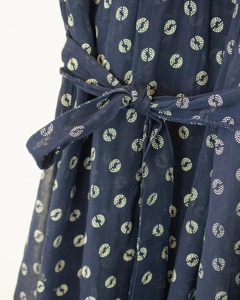 1930s-1940s Vintage Handmade Polka Dot Day Dress