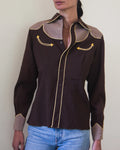 1950s Vintage H Bar C Ranchwear Western Shirt with Smile Pockets