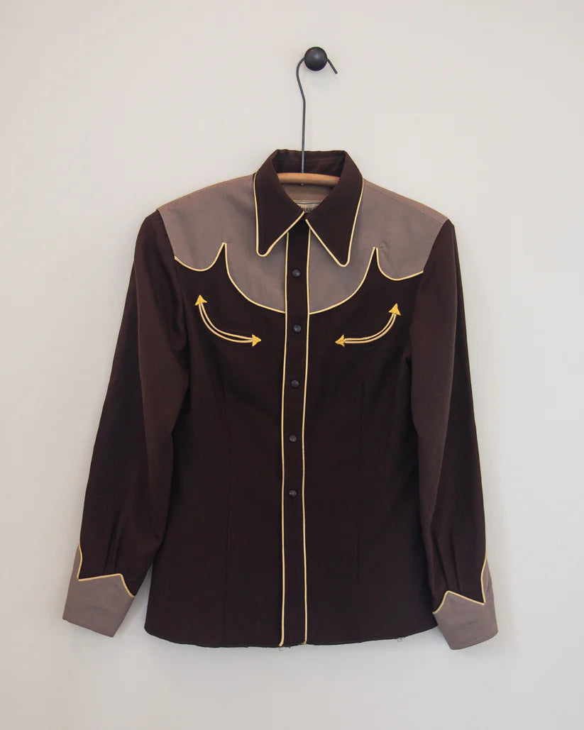 1950s Vintage H Bar C Ranchwear Western Shirt with Smile Pockets