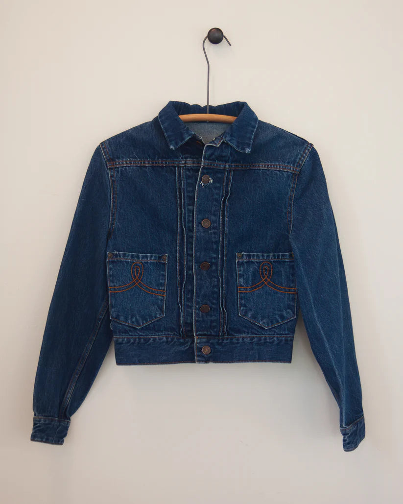 Early 1980s Vintage Ralph Lauren Denim Jacket with Western Details