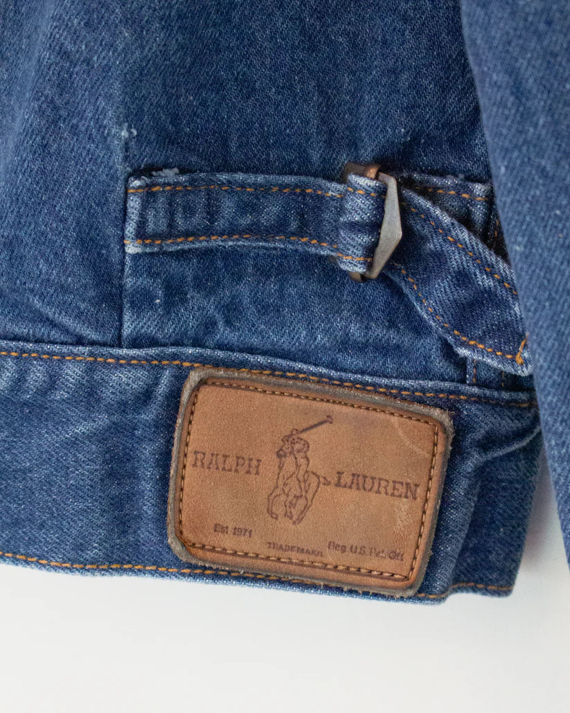 Early 1980s Vintage Ralph Lauren Denim Jacket with Western Details