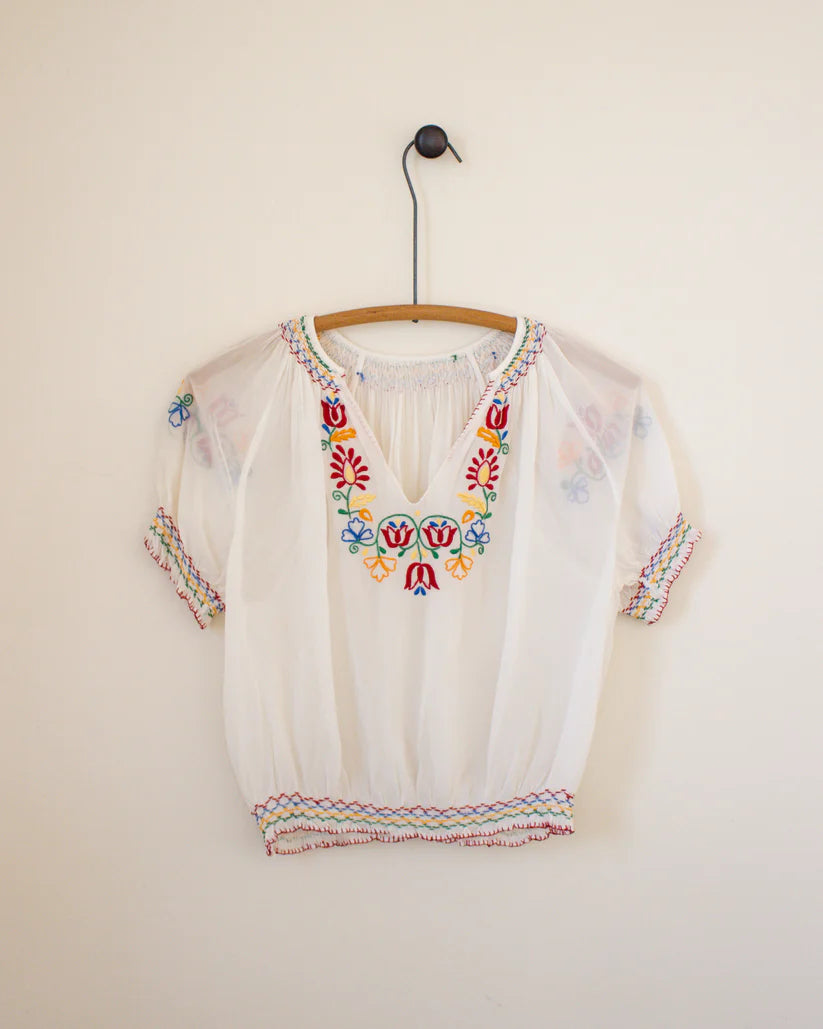 Floral Embroidered Blouse