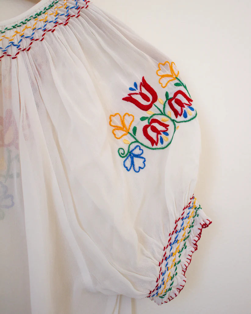 Floral Embroidered Blouse