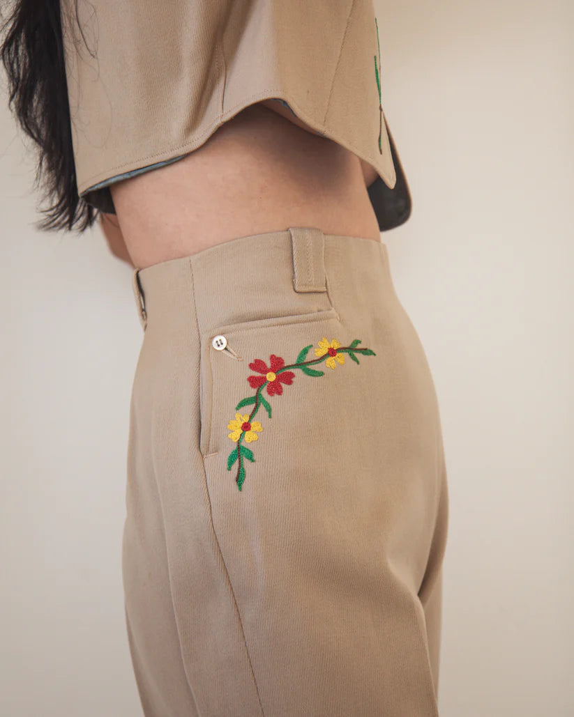H and C Ranchwear Floral Embroidered Set