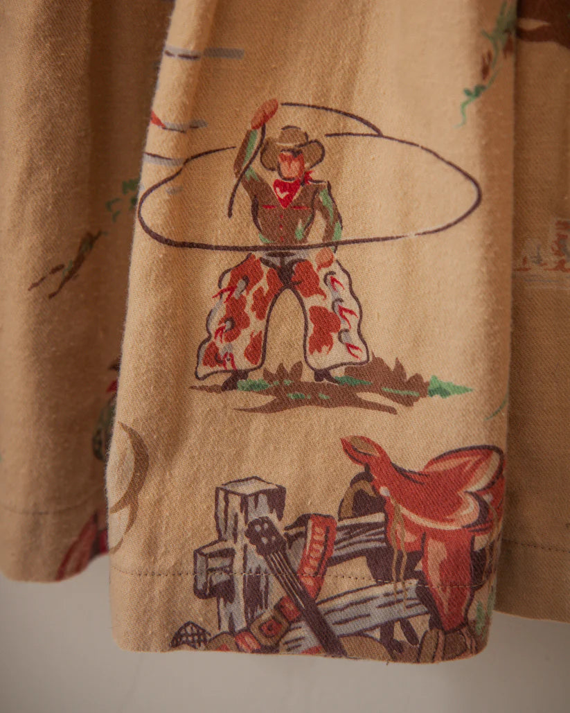 Ralph Lauren Vintage Cowboy Print Skirt