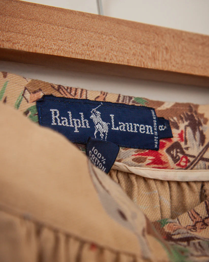 Ralph Lauren Vintage Cowboy Print Skirt
