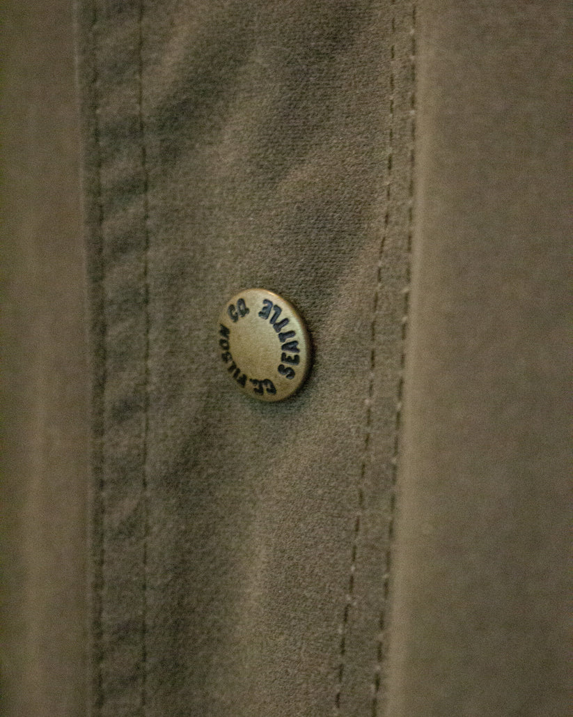 Vintage Filson Tin Cloth Jacket with Moleskin Collar and Elbow Patches
