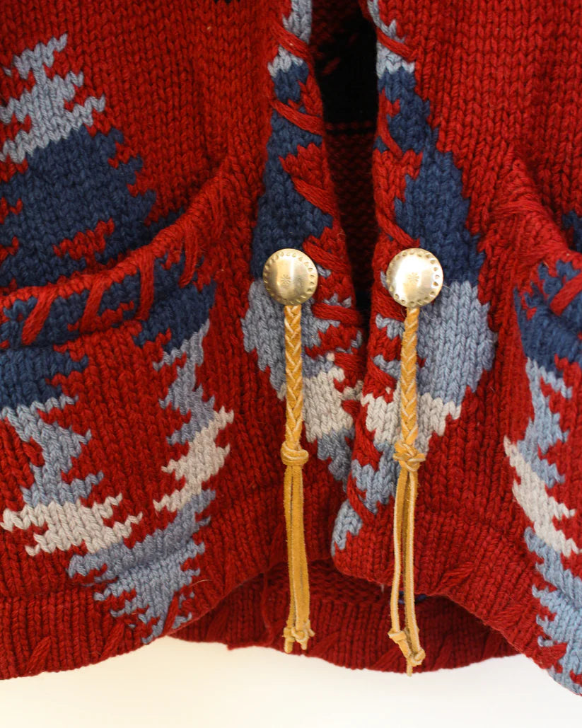 Vintage Ralph Lauren Country Wool Cardigan with Concho Buttons